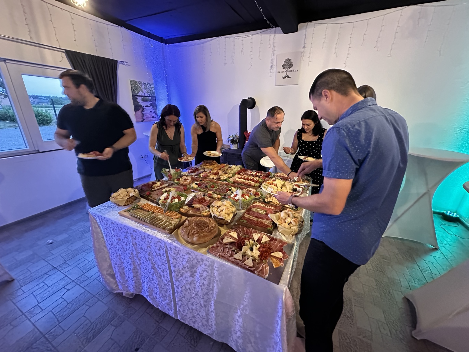 Buffet bei einer Feier